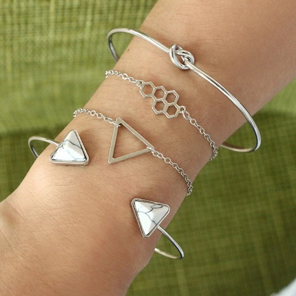 Jewelry - Silver Elena Bracelet Set